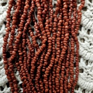 VNT Silpada 2006 Catalog 10 Strand Hand Beaded Seed Coral Neclace 925 SS Accents